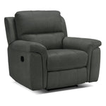Roarke Reclining Sofa and Recliner Set - Charcoal
