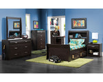 Rachel Twin Storage Bed - Chocolate