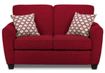 Ashby 2 Pc. Living Room w/ Loveseat - Red