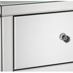 Illusion Set of 2 Night Tables - Mirrored Glass
