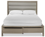 Bay Hill 3-Piece Queen Storage Bed - Grey