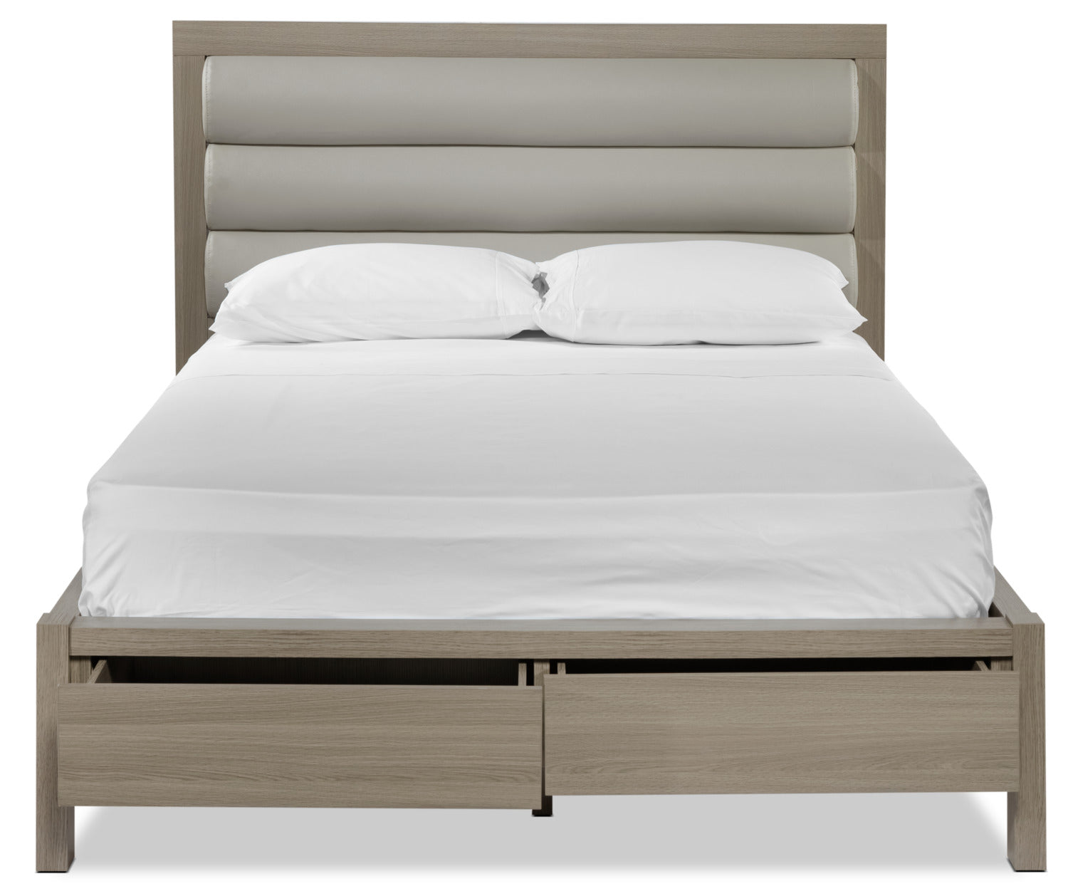 Bay Hill 3-Piece Queen Storage Bed - Grey