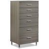 Bellmar 6 Drawer Chest - Grey