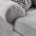 Jupiter 4-Piece Sectional with Left-Facing Chaise - Ash