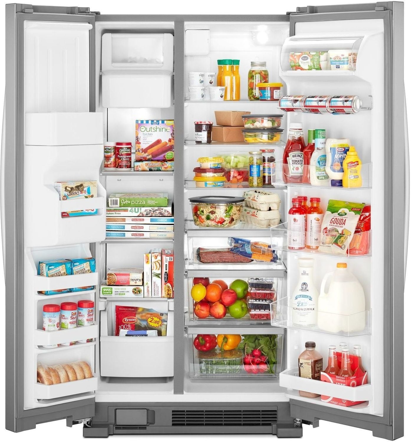Whirlpool Stainless Steel Side-by-Side Refrigerator (25 Cu. Ft.) - WRS555SIHZ