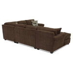 Althea 4-Piece Sectional with Left-Facing Chaise - Coffee