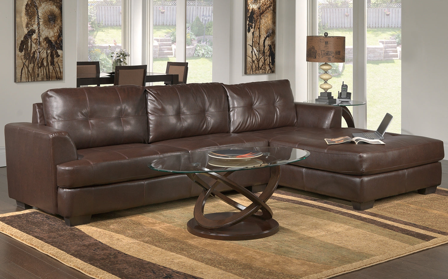 Atomic Coffee Table - Brown Cherry