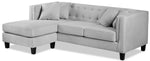 Astin Chaise Sofa - Grey