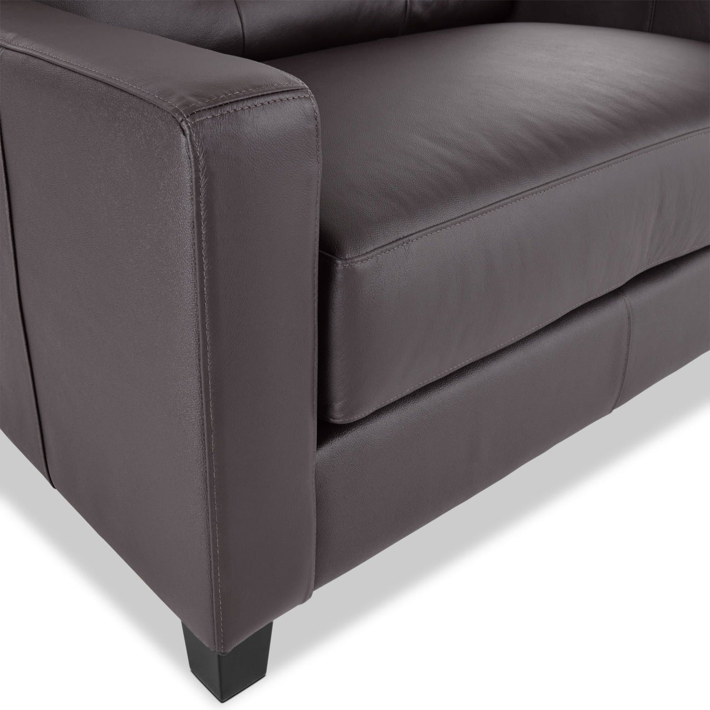 Kylie Leather Sofa and Chair and a Half Set - Coffee