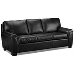 Reynolds Leather Sofa - Black