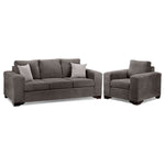 Fava 2 Pc. Living Room Package W/ Chair - Grey