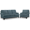 Crizia Sofa and Chair Set - Navy