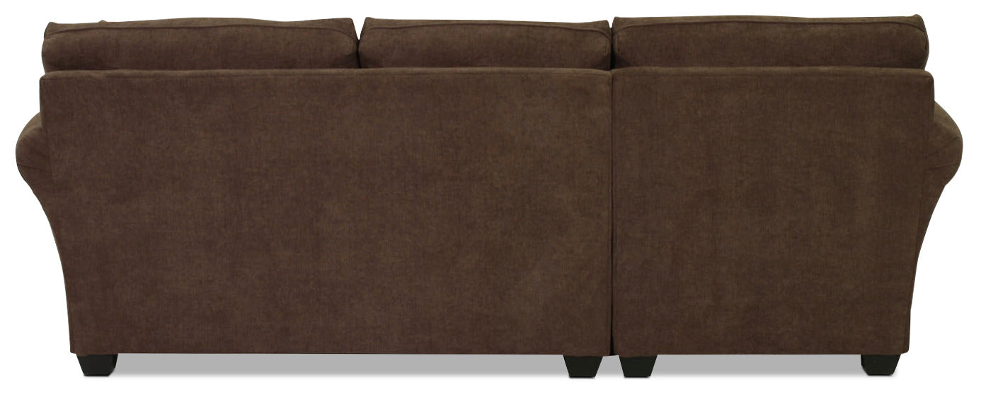 Althea 2-Piece Sectional with Left-Facing Chaise - Coffee