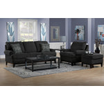 Crizia Sofa and Loveseat Set - Black