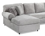 Jupiter 4-Piece Sectional with Left-Facing Chaise - Ash