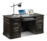 Copley 3-Piece Executive Desk - Deep Grey