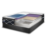 Sealy Mastery Hybrid Plush King Mattress and Split Low-Profile Boxspring Set