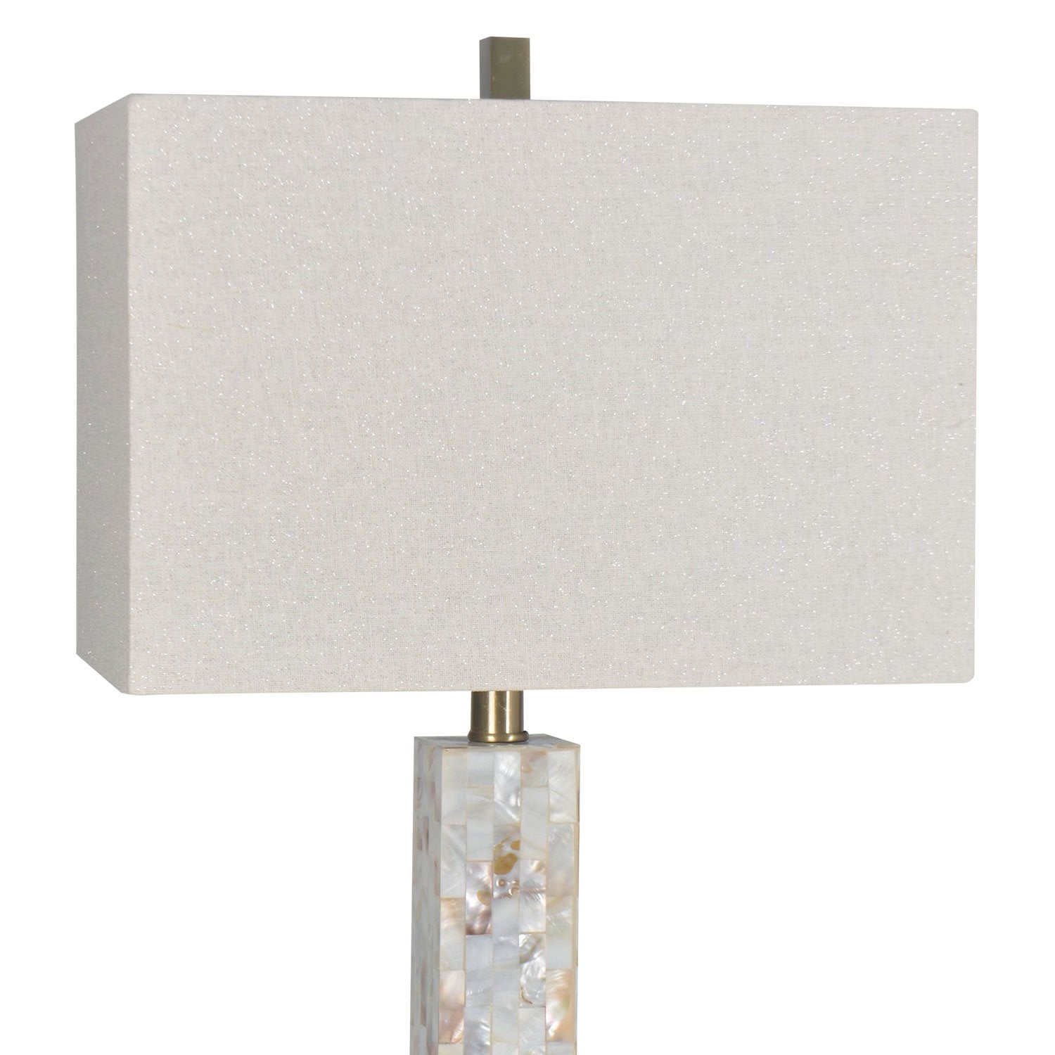 Mother Of Pearl 27" Table Lamp - Beige