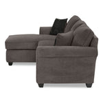 Althea 2-Piece Sectional with Left-Facing Chaise - Charcoal