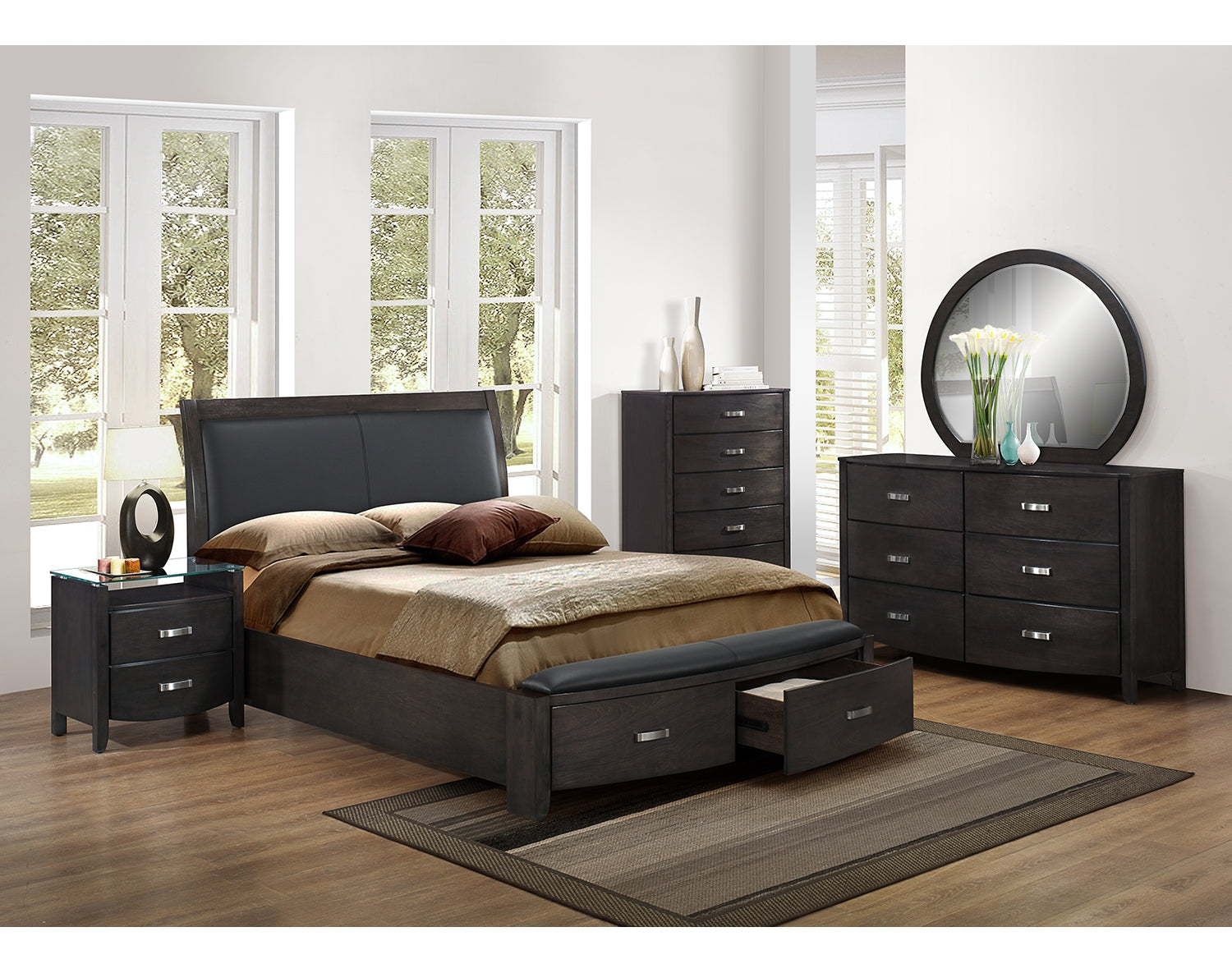 Cinema 5 Drawer Chest - Charcoal
